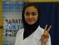 با کسب سهمیه المپیک جوانان، مبینا حیدری دختر تاریخ ساز کاراته شد