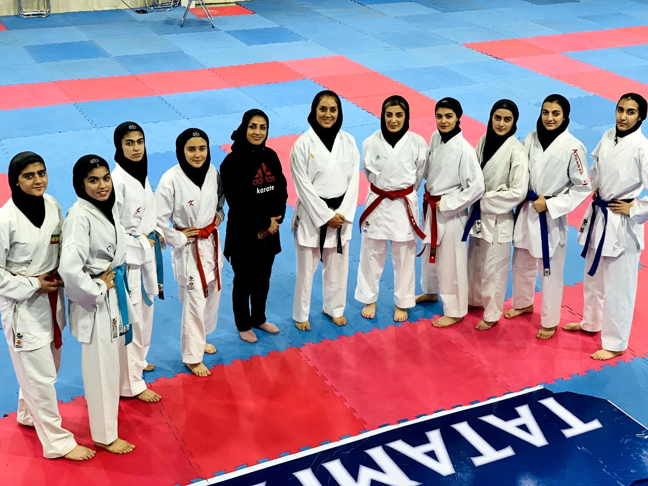 برگزاری اردوی تیم ملی نوجوانان و جوانان دختران کاراته در تهران