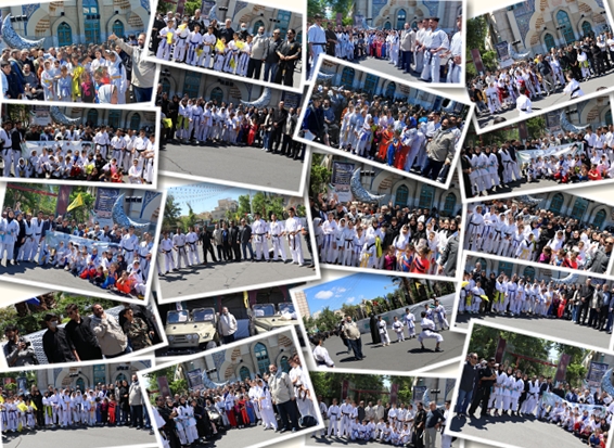 حضور پرشور خانواده کاراته پایتخت در راهپیمایی روز جهانی قدس 